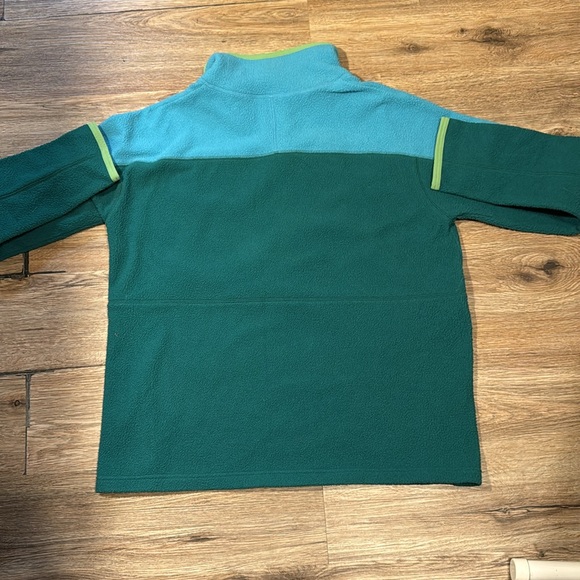 Cotopaxi Men’s Blue & Green 1/4 Zip Fleece Pullover Size L - Picture 4 of 4